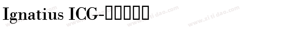 Ignatius ICG字体转换